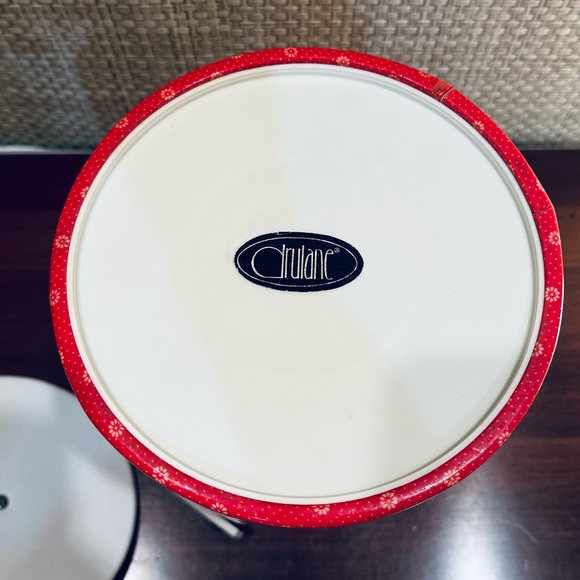 🌟HP🌟VTG 1980s 11" Ice Bucket Red & White Floral Dot Pattern by Drulane USA - Picture 9 of 11